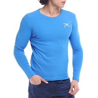 Raru Baselayer Cotton T-Shirt VESPER Saxon Blue 