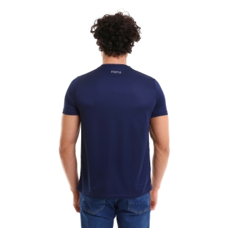 Raru Basic T-Shirt TRES Navy Blue - 4