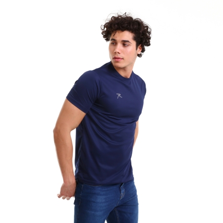 Raru Basic T-Shirt TRES Navy Blue - 3