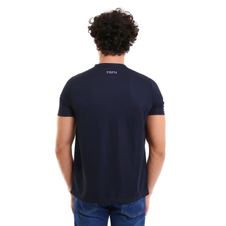 Raru Basic T-Shirt TRES Navy Blue - 4