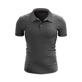 Raru %100 Pamuk Cepli Polo T-Shirt PARATUS ANTRASİT MELANJ - RARU