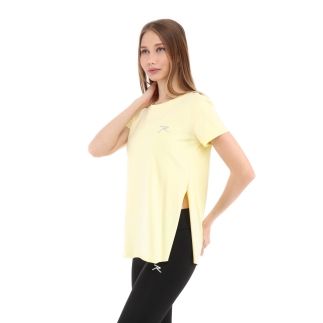 Raru Cotton O-Neck T-Shirt FUMUS Yellow - 3