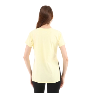 Raru Cotton O-Neck T-Shirt FUMUS Yellow - 4