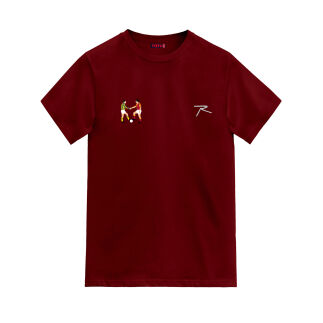 Raru Cotton T-Shirt AGNITIO Burgundy 