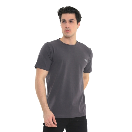 Raru Cotton T-Shirt GRAVIS Anthracite - 2