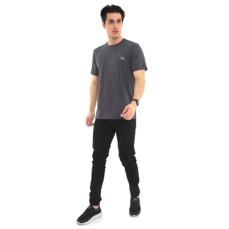 Raru Cotton T-Shirt GRAVIS Anthracite - 5