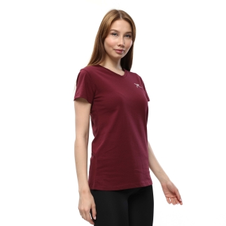 Raru Cotton T-Shirt MULIER Burgundy - 3