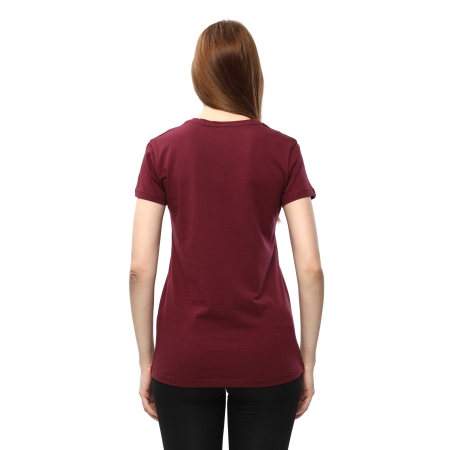 Raru Cotton T-Shirt MULIER Burgundy - 4