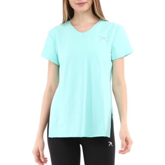 Raru Cotton V-Neck T-Shirt FRAGUM Mint - 1