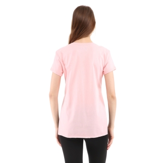 Raru Cotton V-Neck T-Shirt FRAGUM Pink - 4