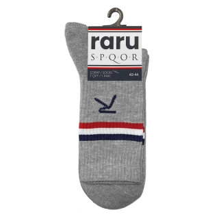 Raru Cushioned High Quarter Socks Gray - RARU (1)