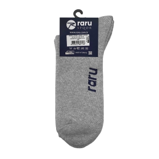 Raru Cushioned High Quarter Socks Gray - 3