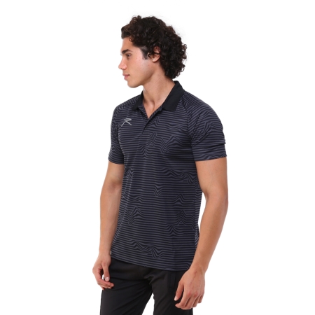 Raru Erkek Polo T-Shirt FLUCTUS SİYAH - 2