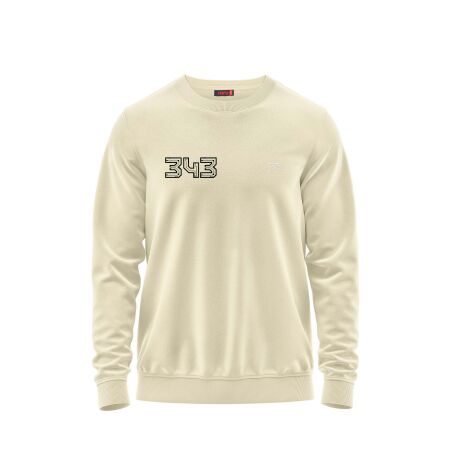 Raru x 343 DIGITAL Erkek Sweatshirt AUDAX EKRU - 1