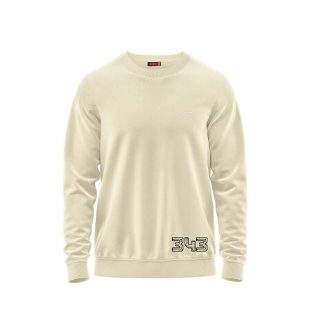 Raru x 343 DIGITAL Erkek Sweatshirt AUDAX EKRU - 1