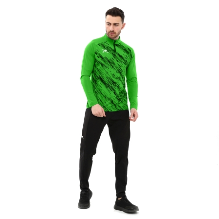 Raru Erkek Yarım Fermuarlı Sweatshirt DIGNUS YEŞİL - 5