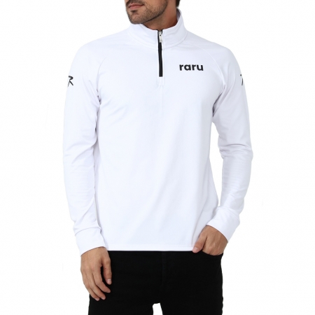 Raru Erkek Yarım Fermuarlı Sweatshirt URSUS BEYAZ - 1