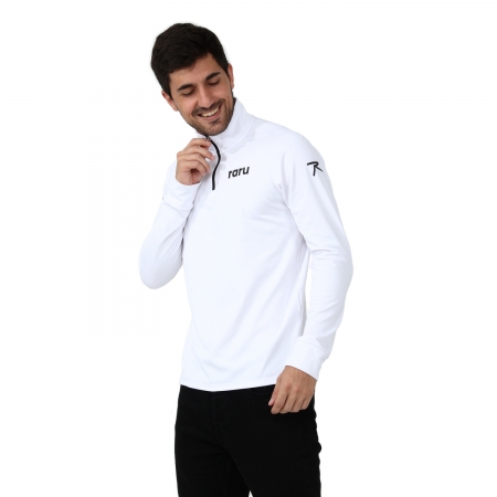 Raru Erkek Yarım Fermuarlı Sweatshirt URSUS BEYAZ - 2