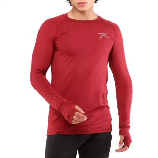 Raru Extra Stretch Baselayer T-Shirt IGNIS Burgundy - 1