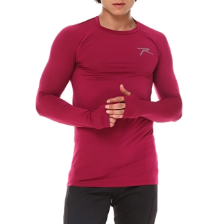 Raru Extra Stretch Baselayer T-Shirt IGNIS Burgundy 