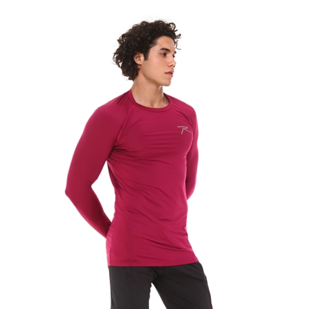 Raru Extra Stretch Baselayer T-Shirt IGNIS Burgundy - 2