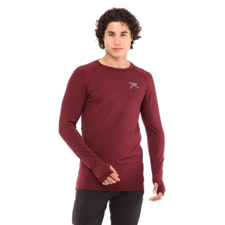 Raru Extra Stretch Baselayer T-Shirt IGNIS Burgundy - 3