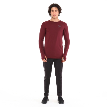 Raru Extra Stretch Baselayer T-Shirt IGNIS Burgundy - 5