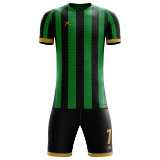 Raru Interlock Jersey Set Black-Green 