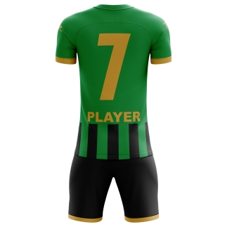 Raru Interlock Jersey Set Black-Green - 2