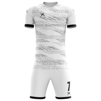 Raru Interlock Jersey Set White 