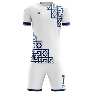 Raru Interlock Jersey Set White 