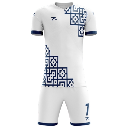 Raru Interlock Jersey Set White - 1