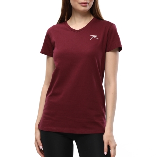 Raru Kadın %100 Pamuk T-Shirt MULIER BORDO - RARU (1)