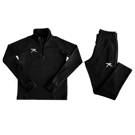 Raru Kid Half-Zip Tracksuit PUER Black - 1