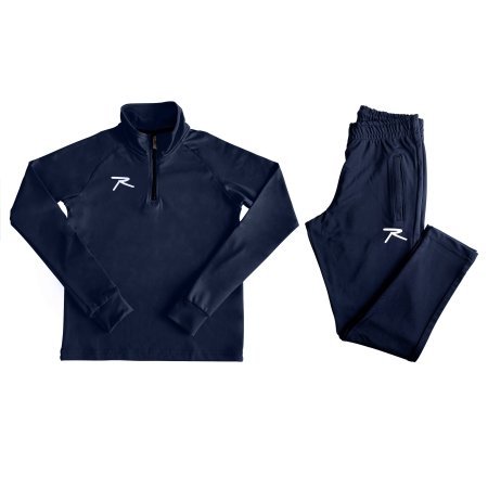 Raru Kid Half-Zip Tracksuit PUER Navy Blue - 1