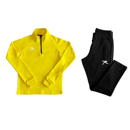 Raru Kid Half-Zip Tracksuit PUER Yellow - 1