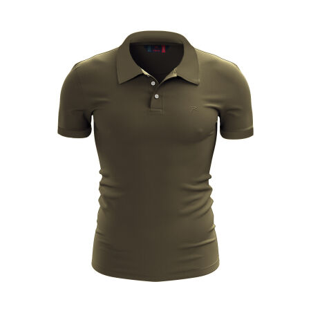 Raru %100 Pamuk Büyük Beden Polo T-Shirt INGENS HAKİ - 1