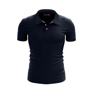 Raru %100 Pamuk Büyük Beden Polo T-Shirt INGENS LACİVERT - RARU