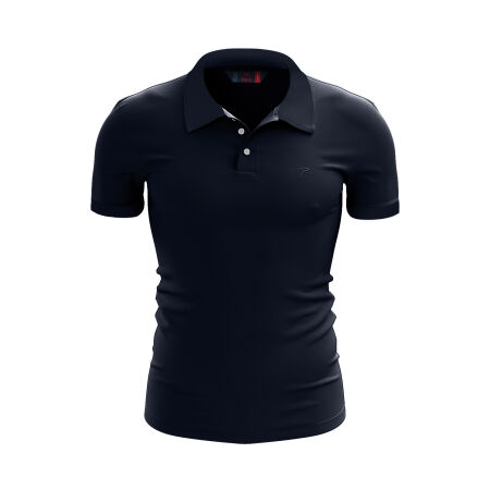 Raru %100 Pamuk Büyük Beden Polo T-Shirt INGENS LACİVERT - 1