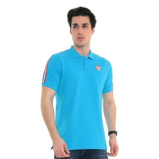 Raru Spqor Cotton Polo T-Shirt LUNIUS Turquoise - 3