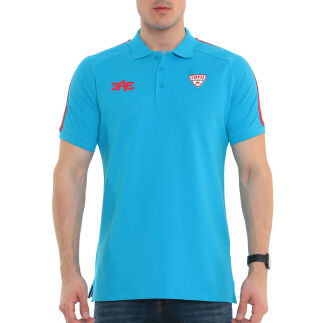 Raru Spqor Cotton Polo T-Shirt LUNIUS Turquoise - R.SPQOR