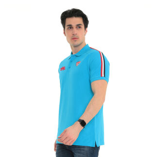 Raru Spqor Cotton Polo T-Shirt LUNIUS Turquoise - R.SPQOR (1)