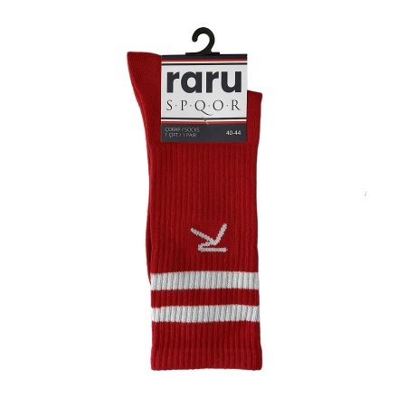 Raru Spqor Crew Socks Red - 2