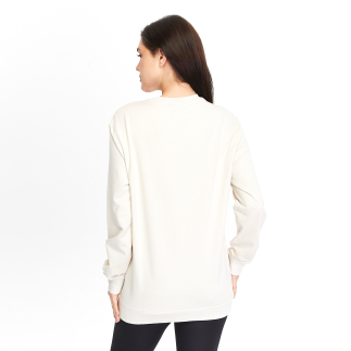 Raru 100% Cotton Crew Neck Unisex Basic Sweatshirt AUDAX Ivory - 4