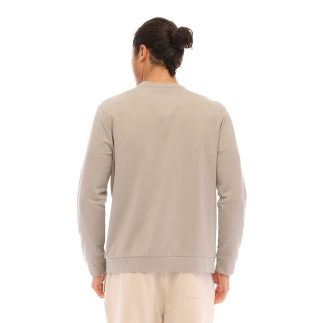 Raru Pamuklu Bisiklet Yaka Basic Sweatshirt OMNIS GRİ - 3