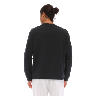 Raru Pamuklu Bisiklet Yaka Basic Sweatshirt PORTA LACİVERT - 3