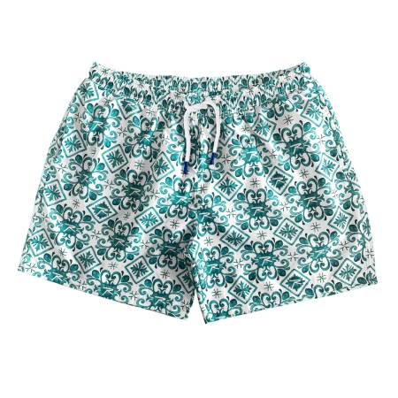 Raru Swim Shorts Turquoise - 1