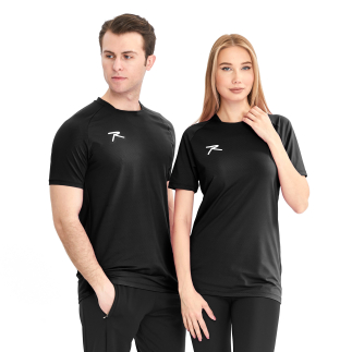 Raru Unisex T-Shirt VALDE Black 