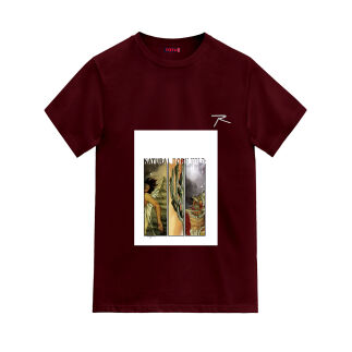 RARU x ERGÜN GÜNDÜZ T-Shirt BORDO - RARU