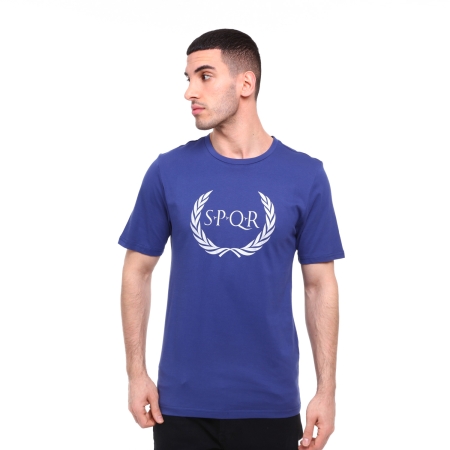 Spqr Cotton T-Shirt ARES Indigo - 4